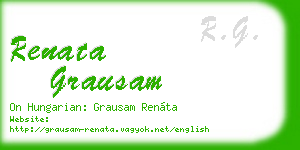 renata grausam business card